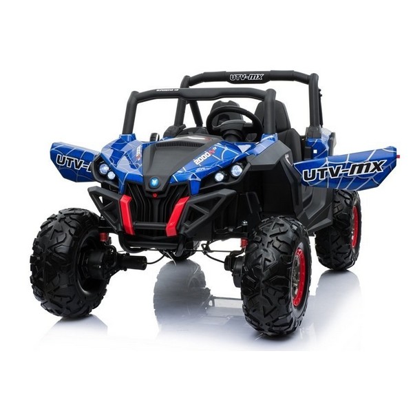 Продукт Двуместен акумулаторен джип SUPERSTAR 4Х4, батерии 2X12V с 2 кожени седалки, MP4 и меки гуми - 0 - BG Hlapeta